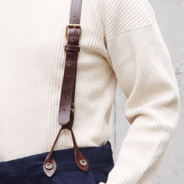 PRE-ORDER / LEATHER SUSPENDER / COW HIDE