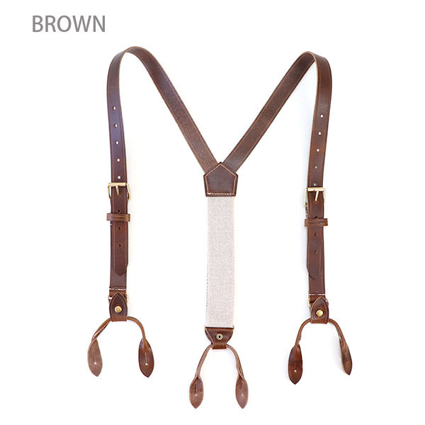 PRE-ORDER / LEATHER SUSPENDER / COW HIDE