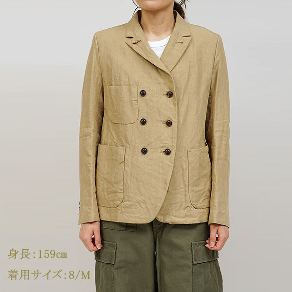 LINEN DOUBLE BREASTED JACKET