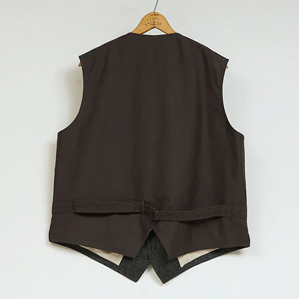 OX'ED SILVER  / COBBLER VEST HEMP STRIPE / CHARCOAL GRAY