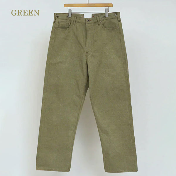 RAILMAN DENIM PANT WIDE / 5 POCKET JEANS / (SIZE:W24-W26)