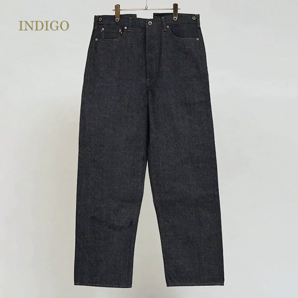 RAILMAN DENIM PANT WIDE / 5 POCKET JEANS / (SIZE:W24-W26)