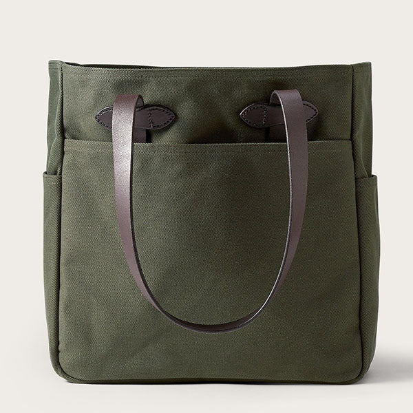 RUGGED TWILL / TOTE BAG WITHOUT ZIPPER / OTTER GREE
