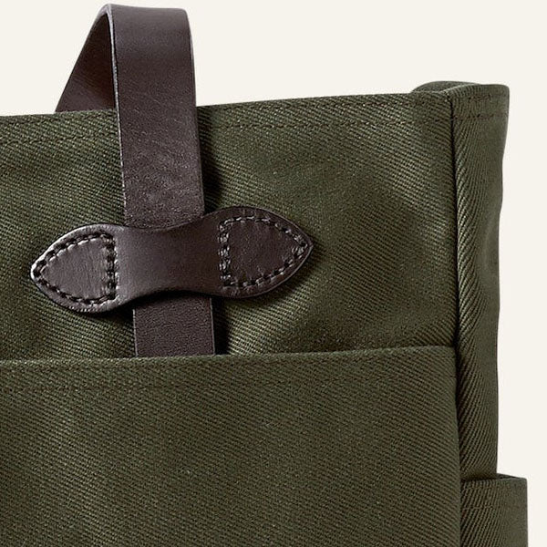 RUGGED TWILL / TOTE BAG WITHOUT ZIPPER / OTTER GREE