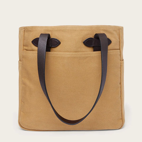 RUGGED TWILL / TOTE BAG WITHOUT ZIPPER / TAN