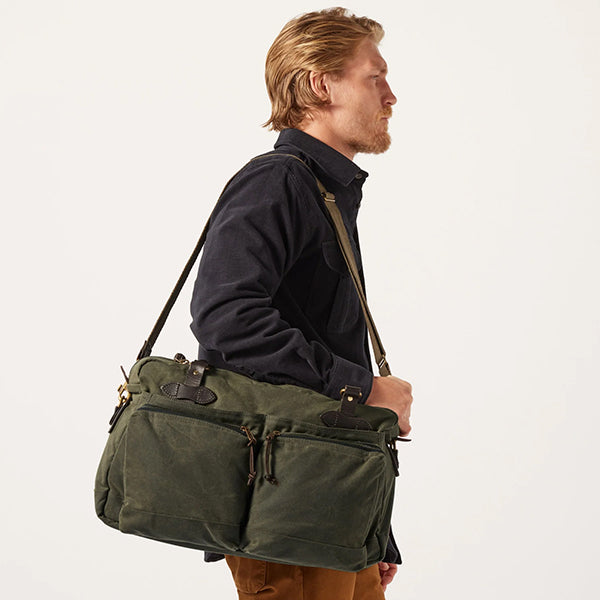 48-HOUR TIN CLOTH DUFFLE BAG / OTTER GREEN — SPEEDWAY