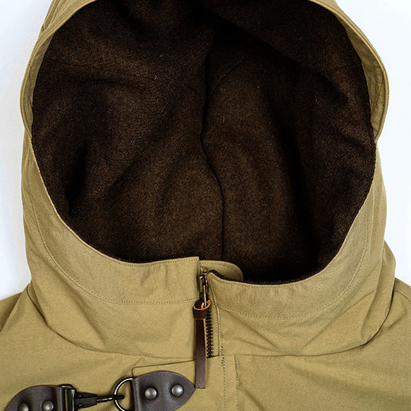 PRE-ORDER / MOUNTAINEER DOWN JACKET / TASLAN NYLON × LEATHER