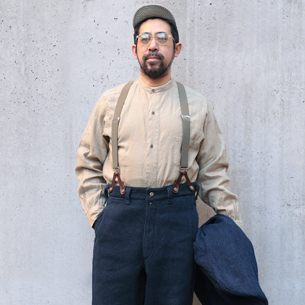 SALE / UTILITY SHIRT HEMP HORSE CLOTH