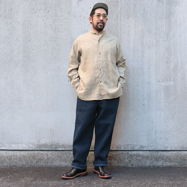 SALE / UTILITY SHIRT HEMP HORSE CLOTH