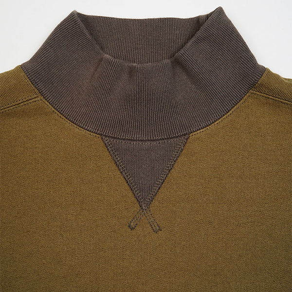 HIGH NECK SHIRT TWO TONE