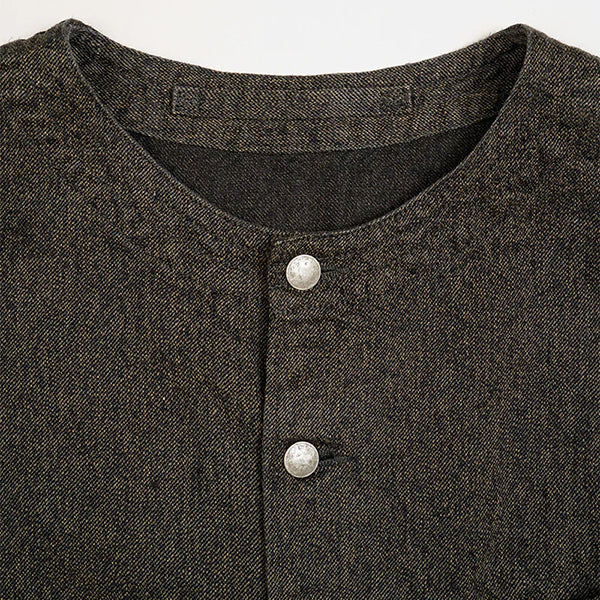 FRENCH WORK VEST HEMP / CHARCOAL GRAY