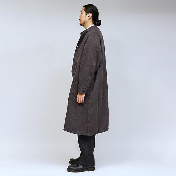 PRE-ORDER / OX'ED SILVER / ARCHITECT COAT HEMP DENIM / CHARCOAL GRAY