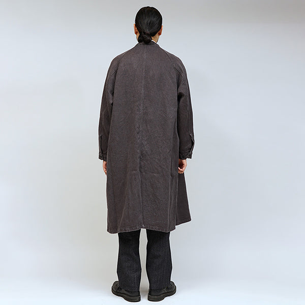 PRE-ORDER / OX'ED SILVER / ARCHITECT COAT HEMP DENIM / CHARCOAL GRAY