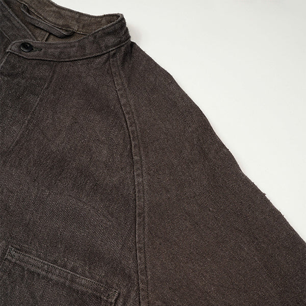 PRE-ORDER / OX'ED SILVER / ARCHITECT COAT HEMP DENIM / CHARCOAL GRAY