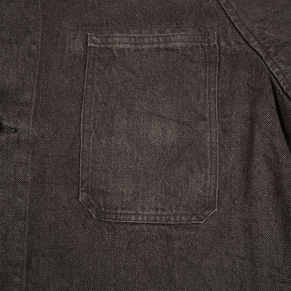 PRE-ORDER / OX'ED SILVER / ARCHITECT COAT HEMP DENIM / CHARCOAL GRAY