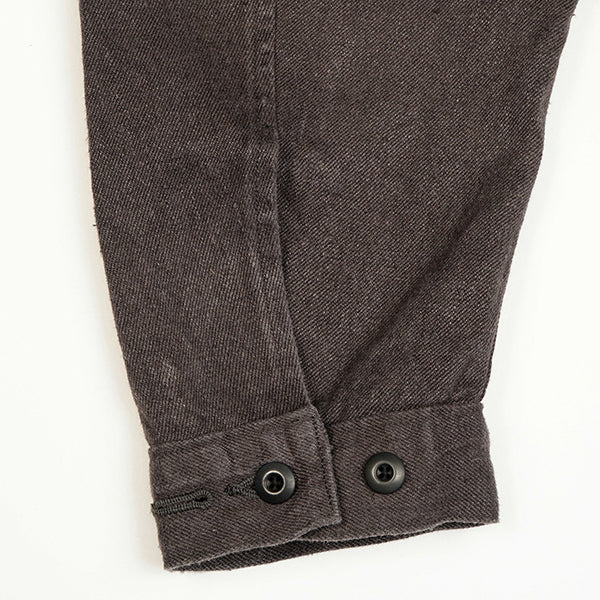 PRE-ORDER / OX'ED SILVER / ARCHITECT COAT HEMP DENIM / CHARCOAL GRAY