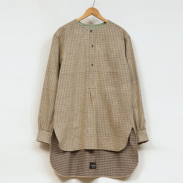 PRE-ORDER / OX'ED SILVER / MASTER MAISON SHIRT NEL CHECK / SAGE GREEN