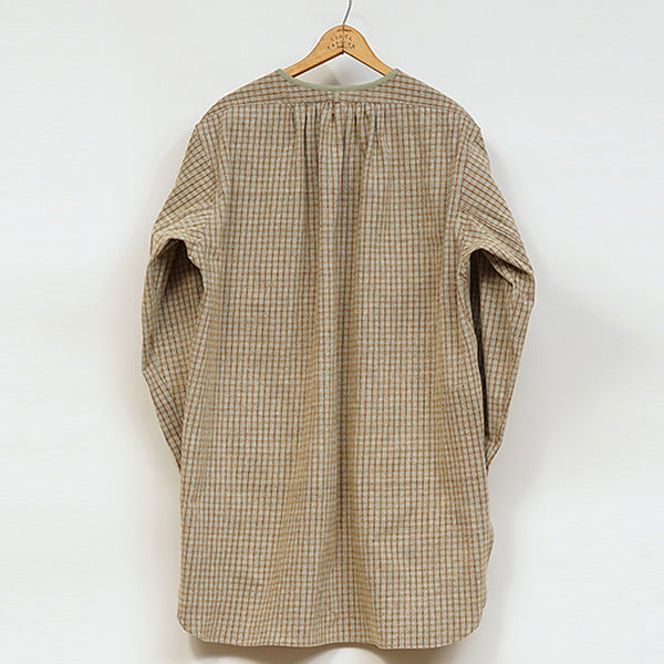 PRE-ORDER / OX'ED SILVER / MASTER MAISON SHIRT NEL CHECK / SAGE GREEN