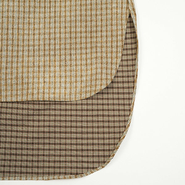 PRE-ORDER / OX'ED SILVER / MASTER MAISON SHIRT NEL CHECK / SAGE GREEN