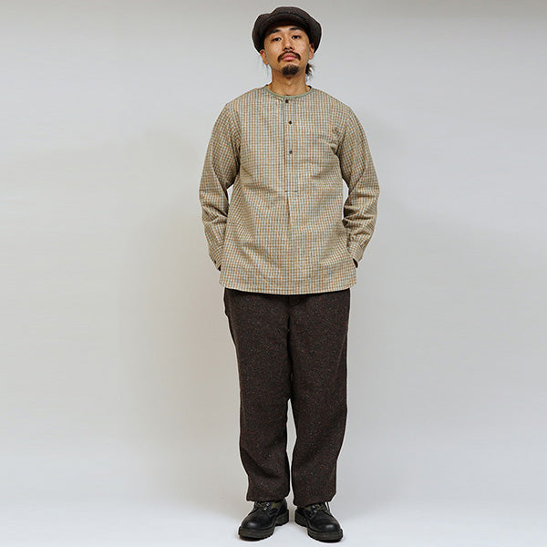 PRE-ORDER / OX'ED SILVER / MASTER MAISON SHIRT NEL CHECK / SAGE GREEN