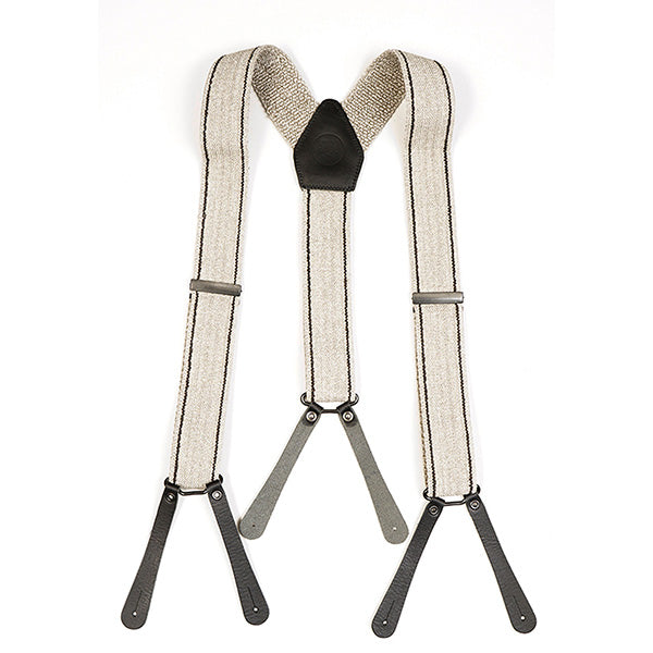 PRE-ORDER / OX'ED SILVER / MASTER MASON SUSPENDER / IVORY