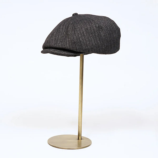 OX'ED SILVER / BLACKSMITH CASQUETTE STRIPE / CHARCOAL GRAY