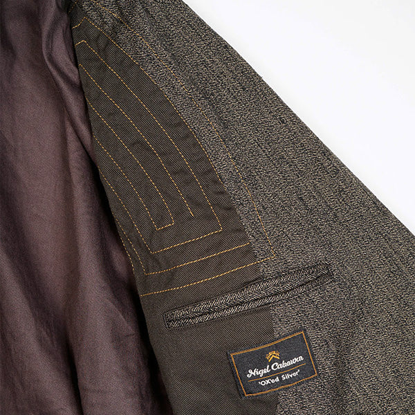 OX'ED SILVER / ENGINEER DB JACKET SALT & PEPPER / CHARCOAL GRAY