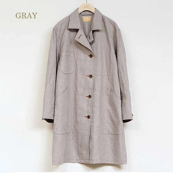 FRENCH WORK COAT / HIGH DENSITY LINEN