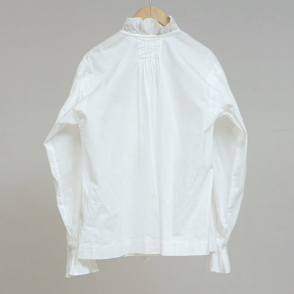 GATHER COLLAR BLOUSE / WHITE