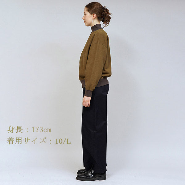 HIGH NECK SHIRT TWO TONE / WOMAN