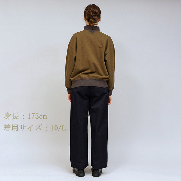 HIGH NECK SHIRT TWO TONE / WOMAN