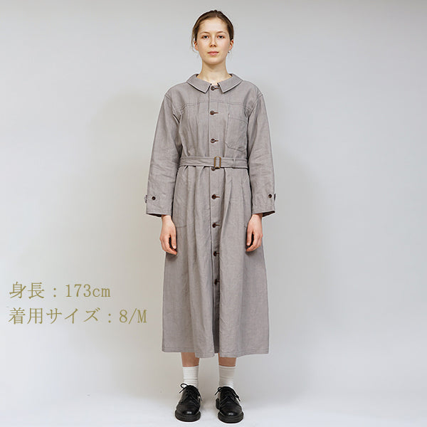 FRENCH WORK DRESS / HIGH DENSITY LINEN