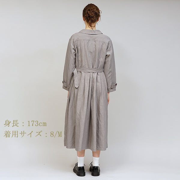 FRENCH WORK DRESS / HIGH DENSITY LINEN