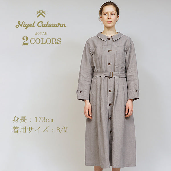 FRENCH WORK DRESS / HIGH DENSITY LINEN