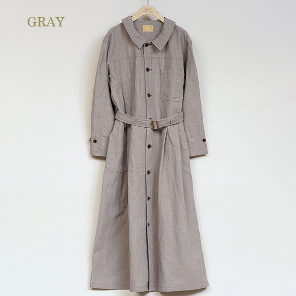 FRENCH WORK DRESS / HIGH DENSITY LINEN