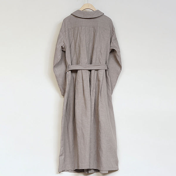 FRENCH WORK DRESS / HIGH DENSITY LINEN