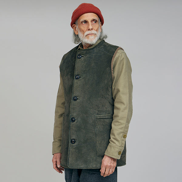 PRE-ORDER / SHEEPSKIN VEST / GREEN