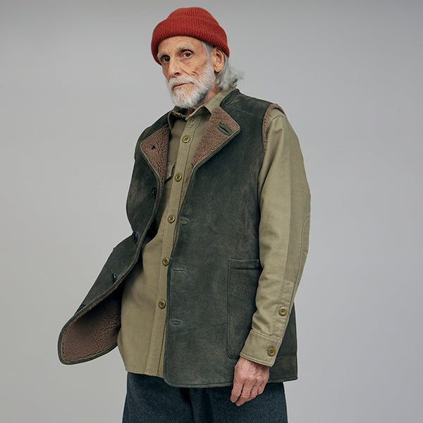 PRE-ORDER / SHEEPSKIN VEST / GREEN