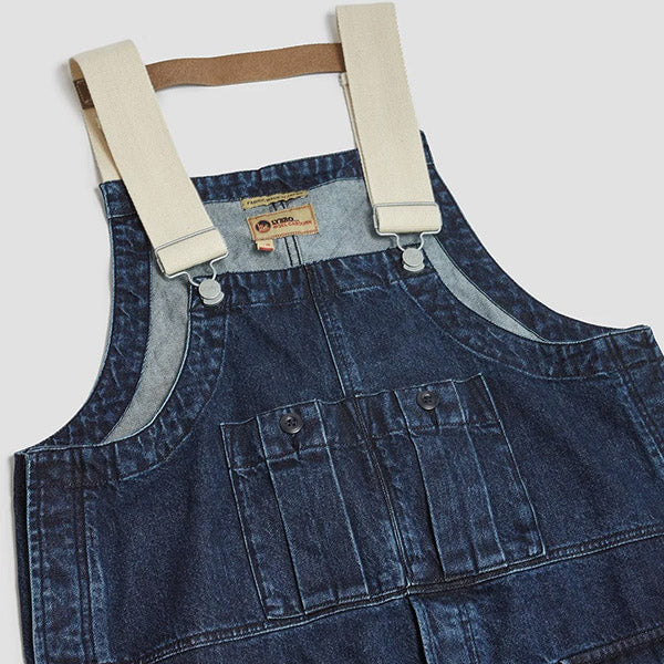 RAILWAY DUNGAREE DENIM ENZYME / BLUE