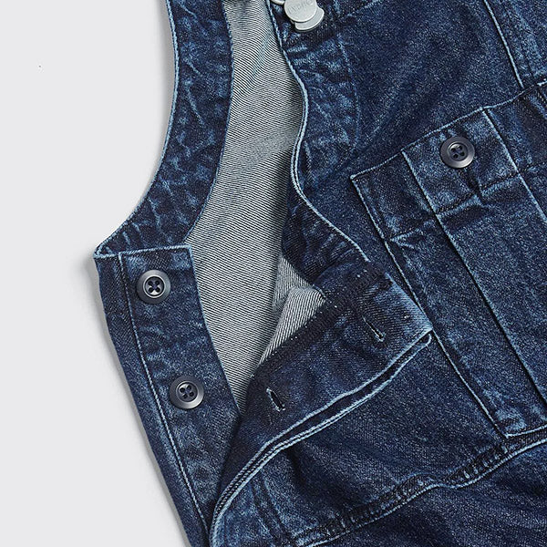 RAILWAY DUNGAREE DENIM ENZYME / BLUE