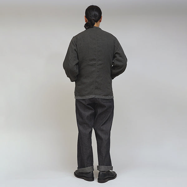 PRE-ORDER / FRENCH WORK JACKET / LINEN PIN OX