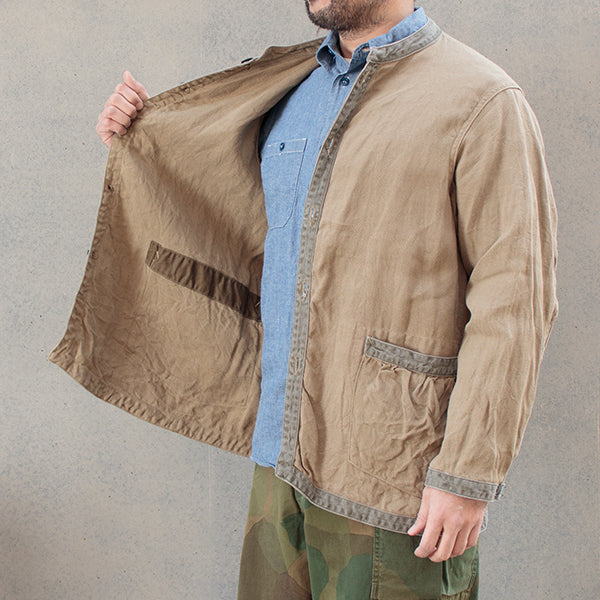 FRENCH WORK JACKET / LINEN PIN OX