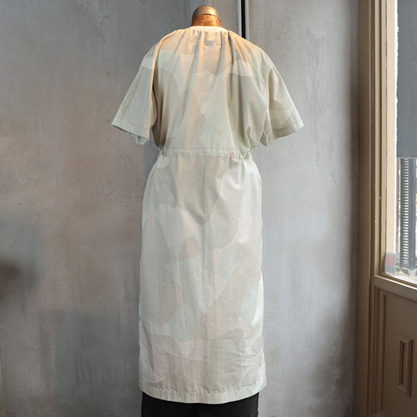 SALE / SHORT SLEEVE DRESS COTTON CAMO