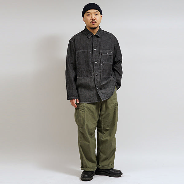 UTILITY SHIRT TYPE 2 / 10oz DENIM / BLACK