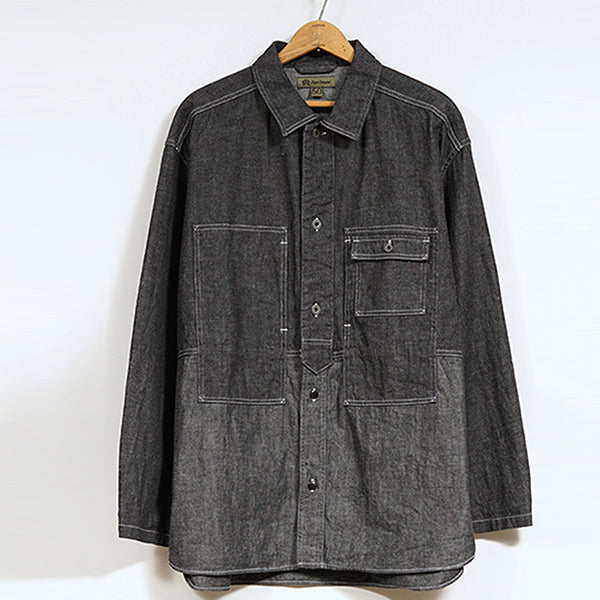 UTILITY SHIRT TYPE 2 / 10oz DENIM / BLACK