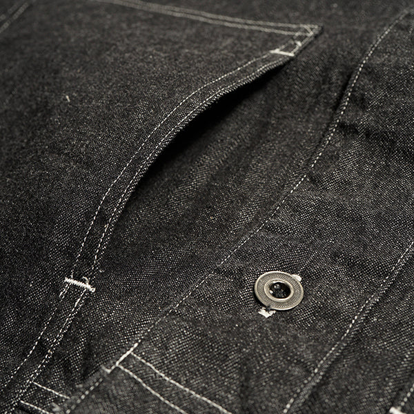 UTILITY SHIRT TYPE 2 / 10oz DENIM / BLACK