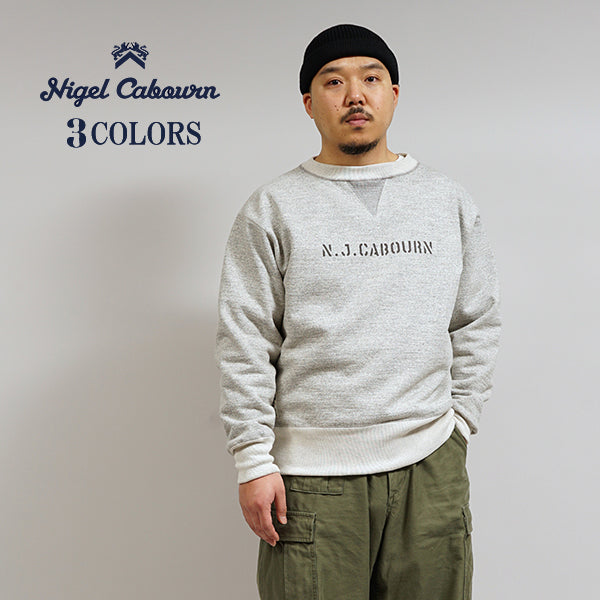 1950s CREW NECK SWEATSHIRT / 20.5oz LETTERED