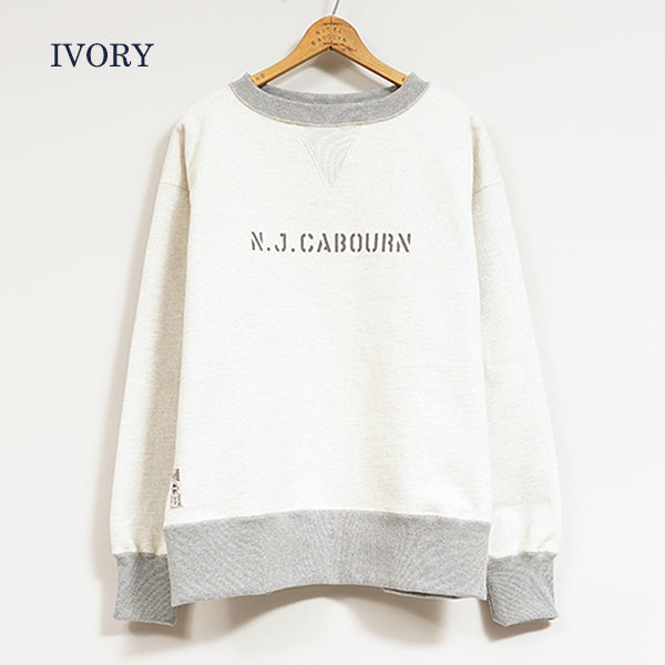 1950s CREW NECK SWEATSHIRT / 20.5oz LETTERED