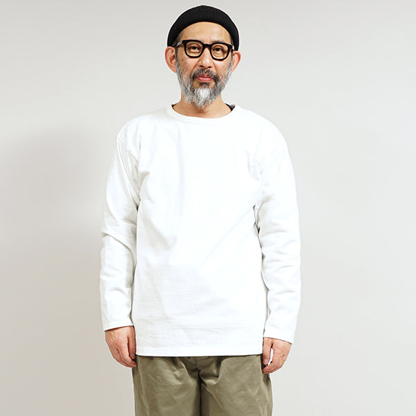 7.8oz 1940s USMC LONG SLEEVE SHIRT / OFF WHITE