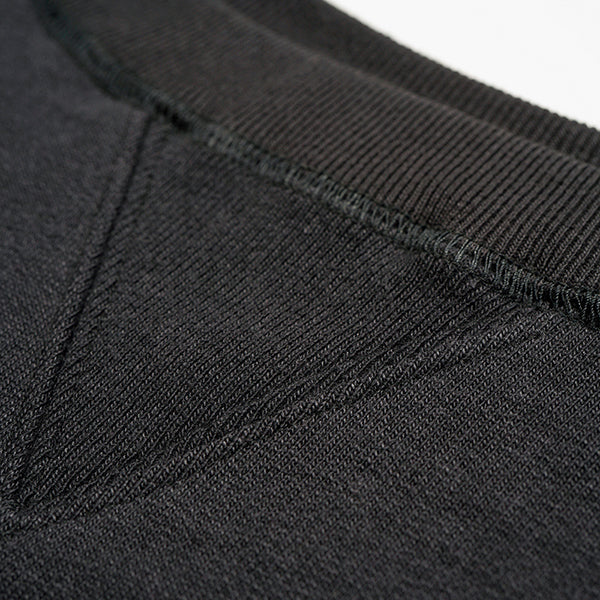 1950s CREW NECK SWEATSHIRT BLACK / 20.5oz FLEECE / BLACK